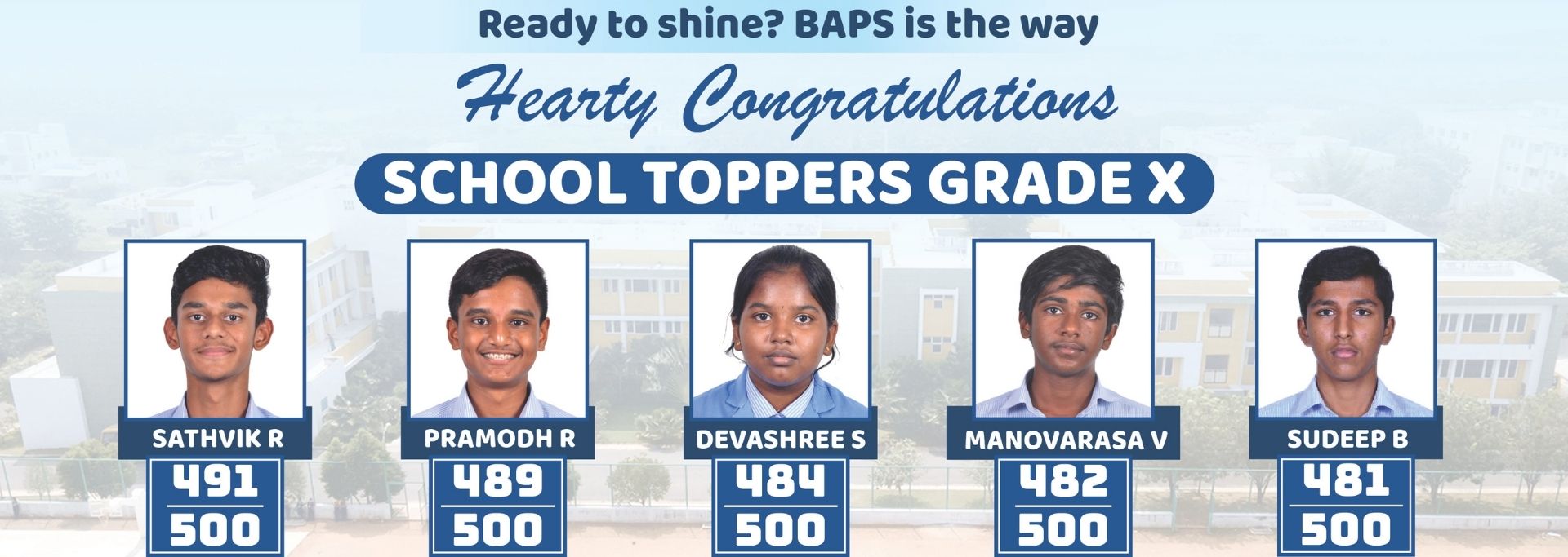 BAPS Celebrating Our School Toppers X CBSE Board Examination 2023-2024
