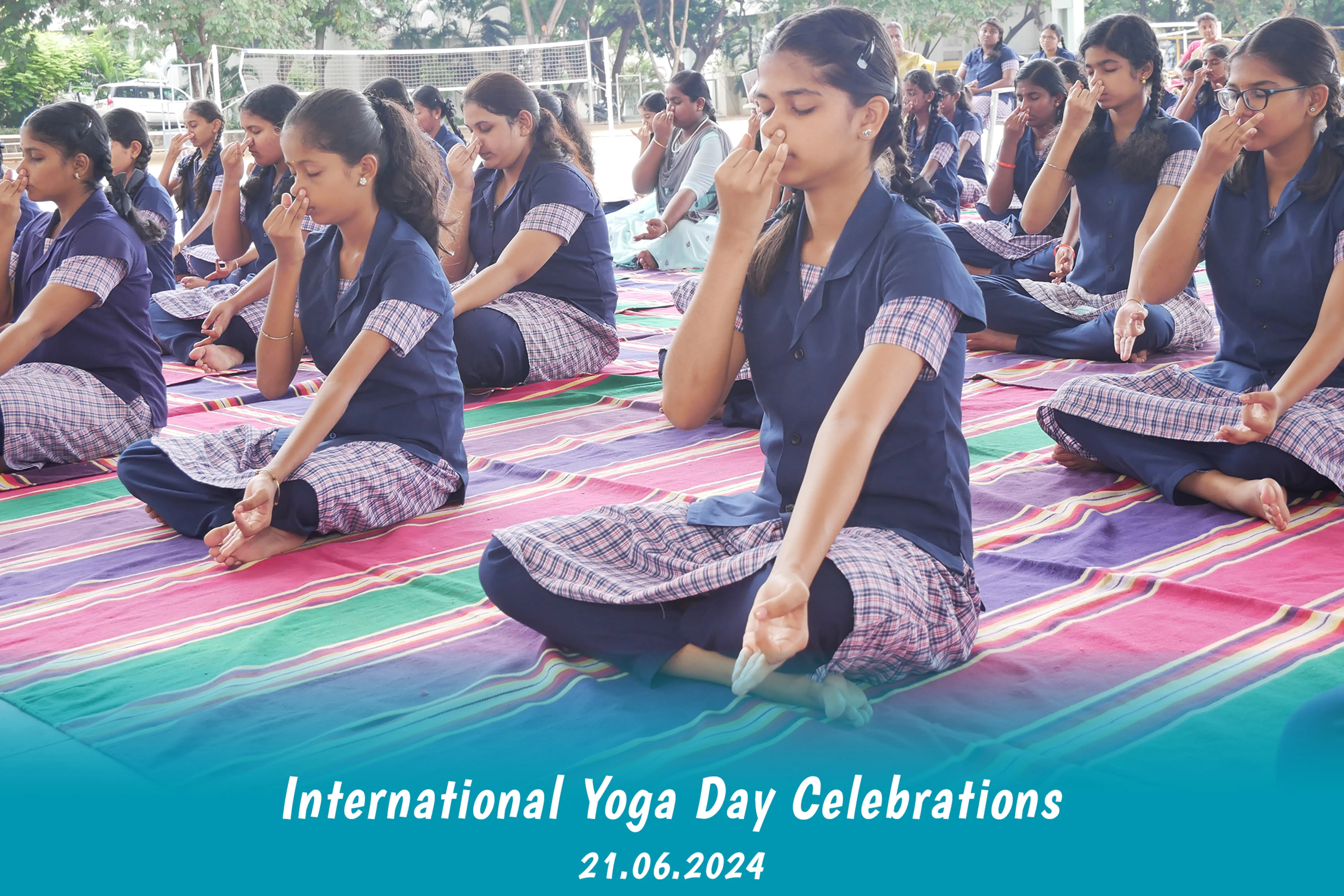 International Yoga Day Celebrations at Bannari Amman Vidya Niketan Matriculation Higher Secondary School Sathyamangalam